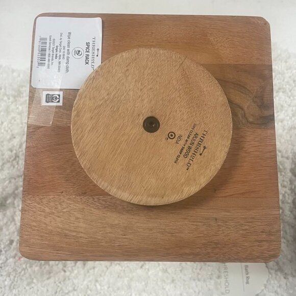 Wood Rotating Spice Rack - Threshold. - Picture 4 of 5
